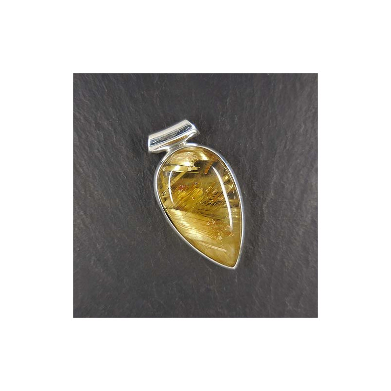 Rutilquarz Anhänger Tropfen (S9)